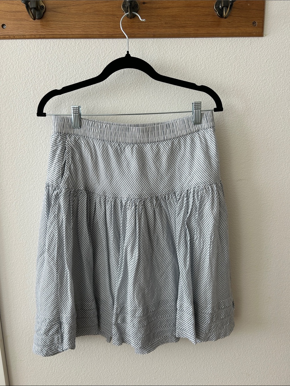Gap Striped Tiered Women's Skirt - blue & White